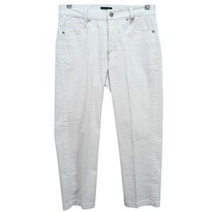 Golfino Women's Capri Pants Size 4 Stretch Slim High Rise Lightweight Polka Dots